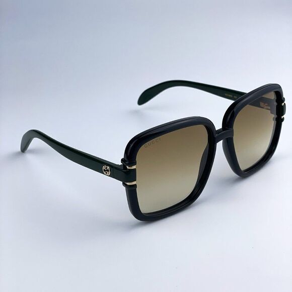 SALE! NEW Gucci GG1066S 003 Black Green Gradient Butterfly Women Sunglasses main image 6